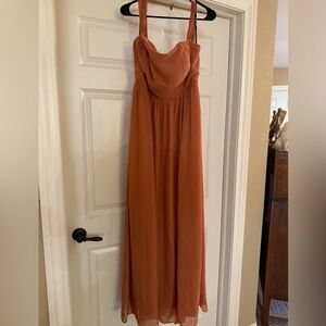 Elegant Terracotta Bridesmaid Dress